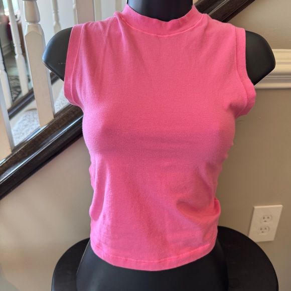 SKIMS Tops - Skims mock neck tank bubblegum pink size L